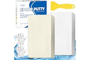 LIMINO Epoxy Putty - 10oz Fast Repair Multipurpose Clay, Strong Adhesion Epoxy Filler Putty for Fixing Leaks, Cracks, Filling - 2 Part Epoxy Sculpt Clay for Bonding Metal, Tile, Ceramics, Plastic (White)