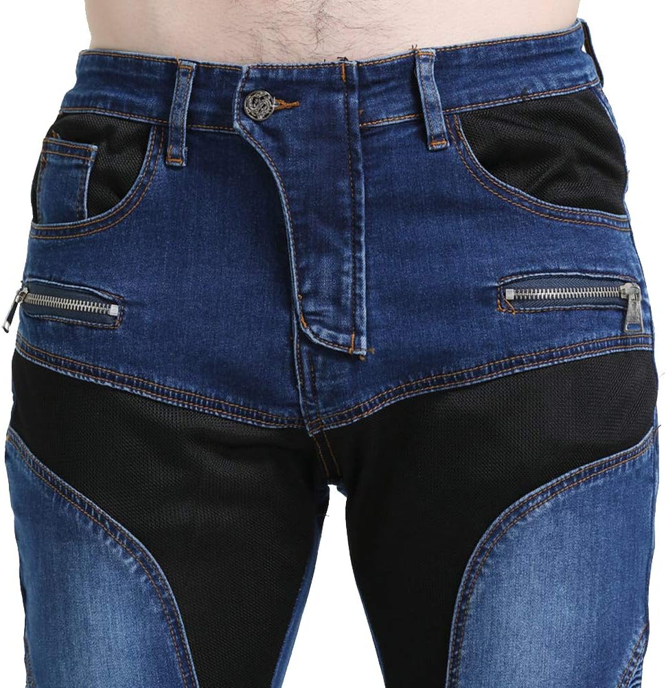 32 =Waist 35.4, Black L Takuey Motorcycle Riding Pants Reinforce with