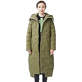 Orolay Women's Puffer Down Coat Winter Maxi Jacket with Hood