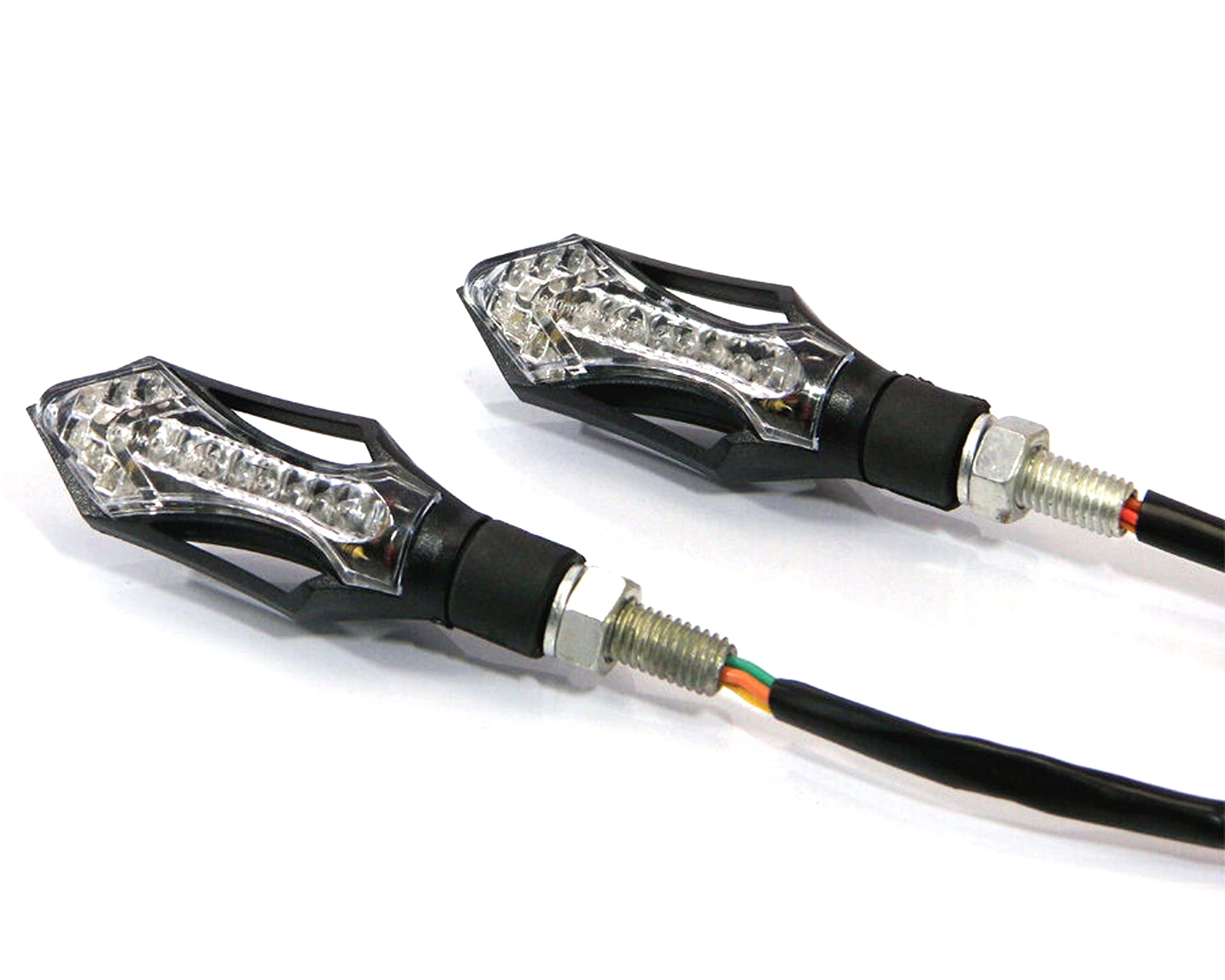 Alchemy Parts Motorbike Front Indicators with built in DRL for Streetfighters and Street Bikes Cafe Racers