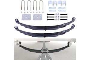 Autoholic 3500lb Single Trailer Axle Trailer Leaf Spring Kit 4 Leaf Spring Boat Trailer Leaf Spring Kit