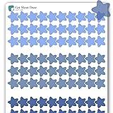 Transparent Star Stickers / 90 Translucent Vinyl
