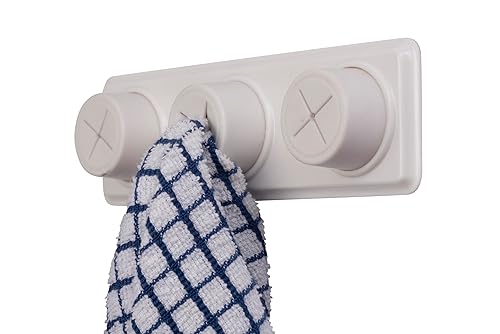 Croydex DB361510U Triple Cloth Holder, Beige