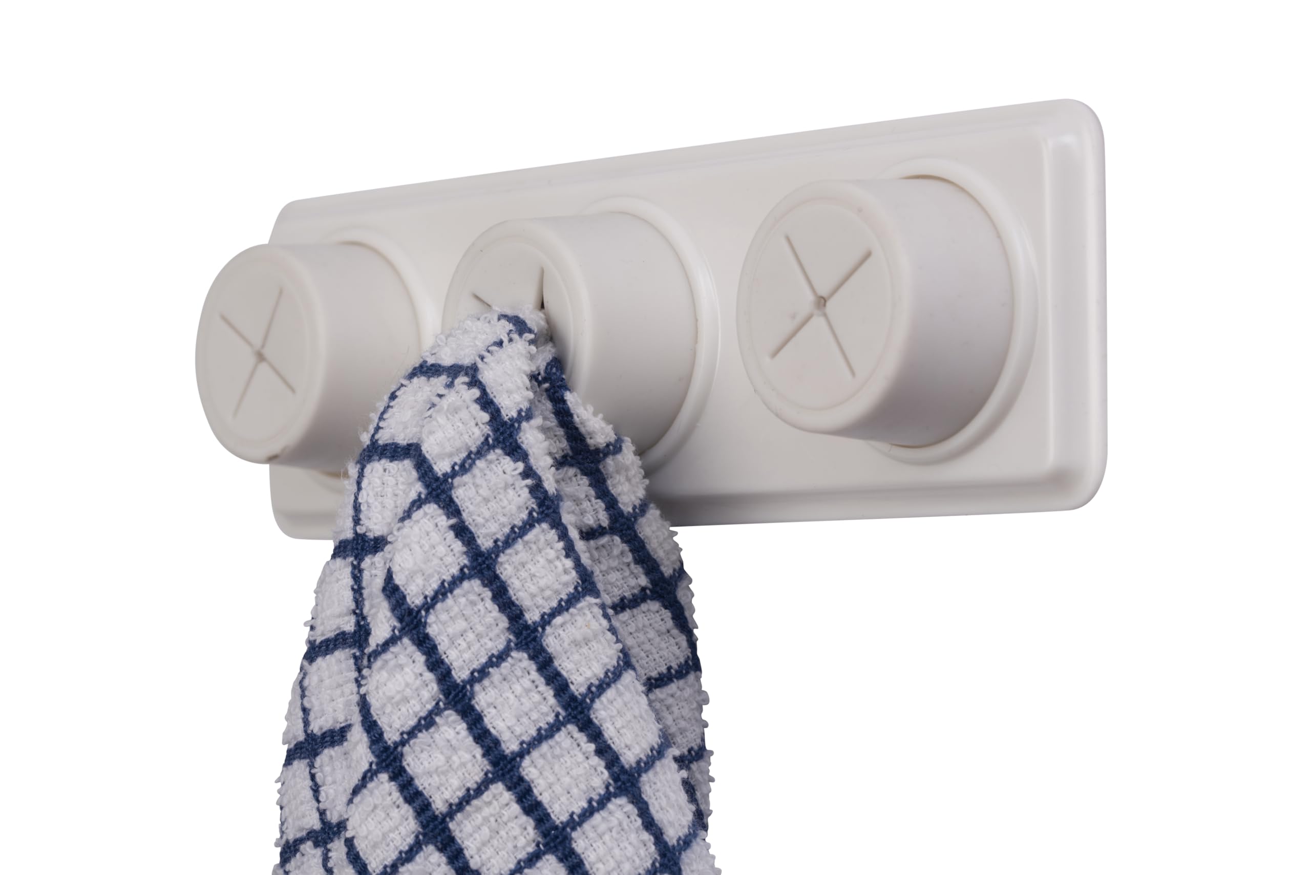 Croydex DB361510U Triple Cloth Holder, Beige