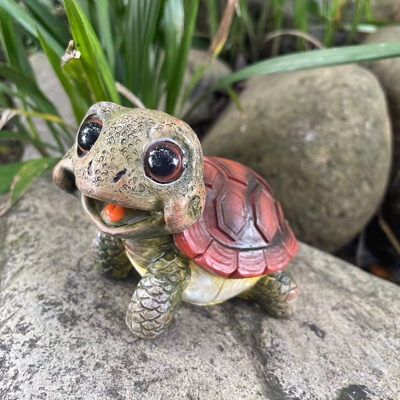 Photo 1 of Kudriod Turtle Outdoor Garden Decor – Outside Garden Statues for Home, Yard, Patio, Backyard, Balcony for Mother’s Day, Birthday for Women, Mom Gifts
