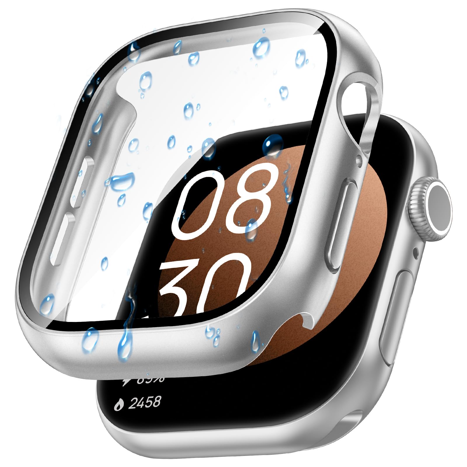 Goton IP67 Waterproof Case with Glass for Apple Watch 38mm Series 1/2/3