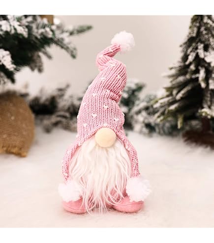 Amazon.com: Juryfew 3Pcs Handmade Plush Christmas Gnome Santa