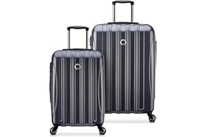 DELSEY Paris Helium Aero Hardside Expandable Luggage with Spinner Wheels, Titanium, 2-Piece Set (21/25)
