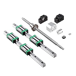 2PCS HGR20-700mm Linear Rail + 1PCS RM1605-700mm