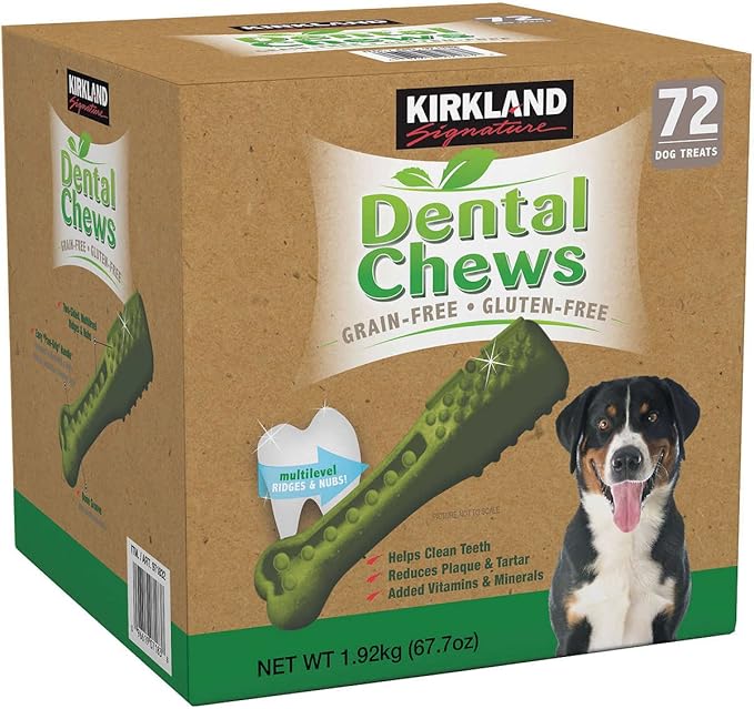 Amazon Kirkland Signature Dental Chews 72 Dog Treats （犬用おやつ