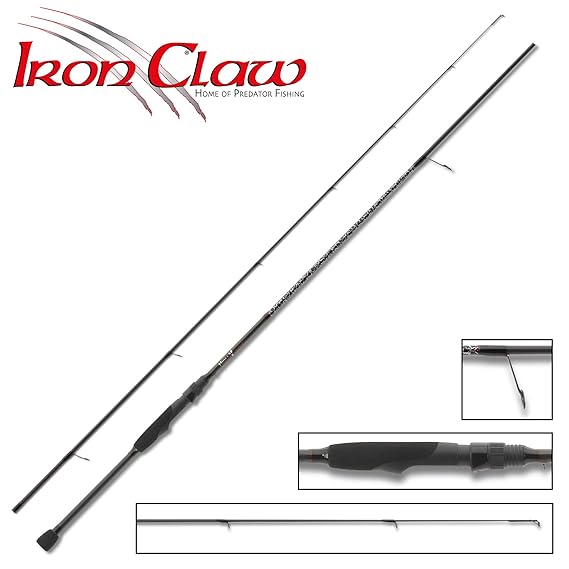 IronClaw High-V S-602L 1,83m 3-15g - Spinnrute für Barsche & Forellen, Angelrute zum Spinnfischen, Barschrute, Forellenrute