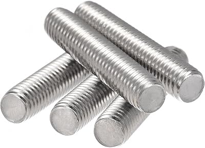 sourcing map M8 x 40mm Fully Threaded Rod 304 Stainless Steel Right Hand Thread