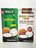 Aroy-D 100% Coconut Milk &Cream - 33.8 oz (Cream & Milk 4pk)
