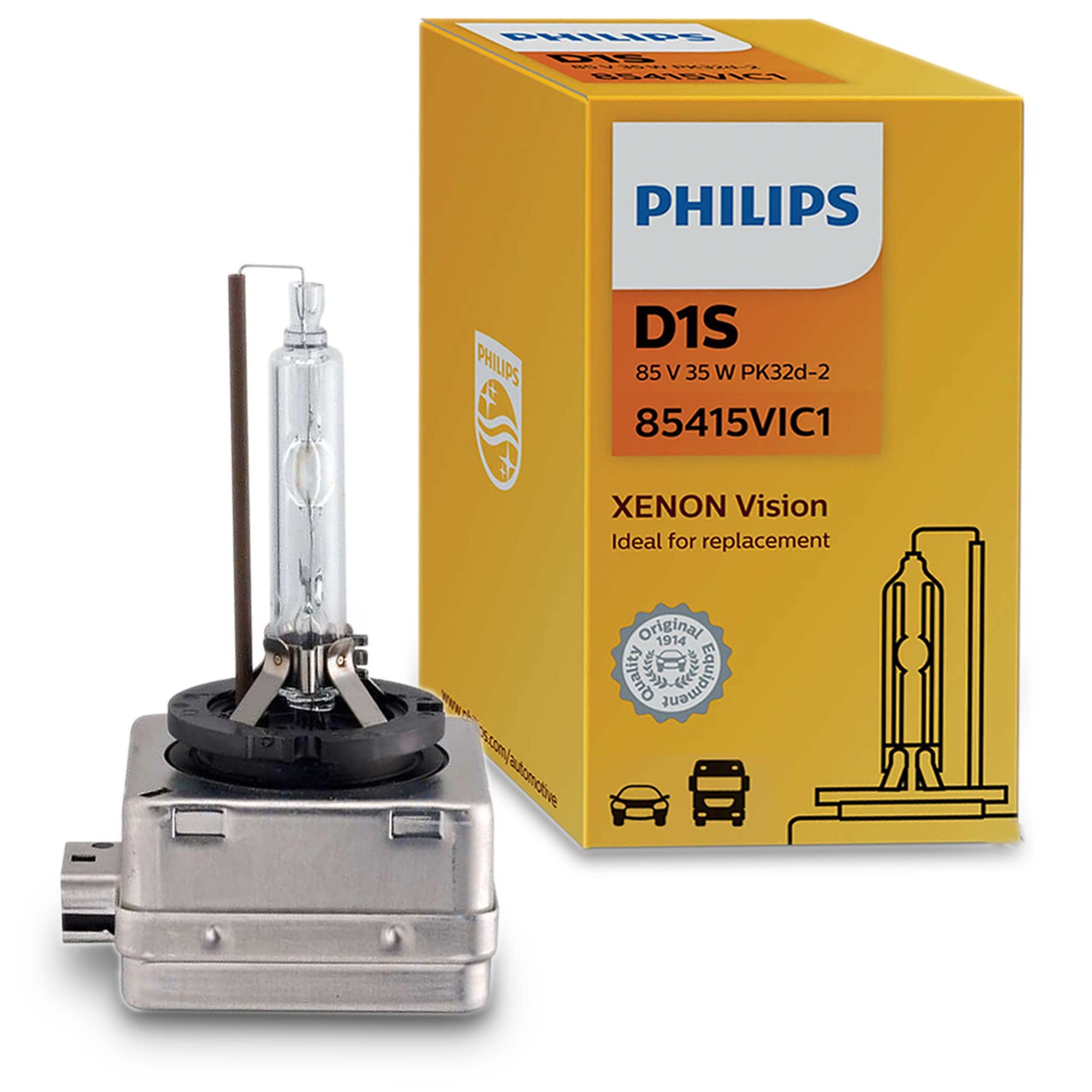 Philips 85415VIC1 Glühlampe Xenon Vision, White