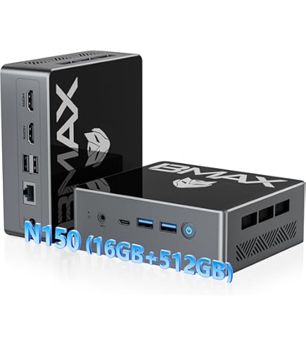 ミニPC BMAX B4 Plus N100 RAM8GB, SSD 512GB Amazon.com: Bmax Mini PC B4 16GB RAM 512GB SSD, Intel Alder