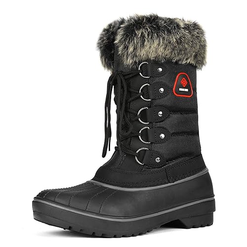 DREAM PAIRS Women's DP Warm Faux Fur Lined Mid Calf: Amazon.in: Electronics