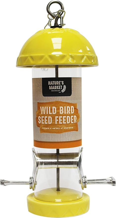Kingfisher Bfc2 Glazed Ceramic Bird Seed Feeder Yellow Amazon