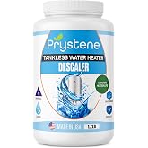 Prystene Tankless Water Heater Descaler - Professional Powder Cleaner (1.2 lbs) - Removes Limescale &amp; Restores Efficiency - Compatible with Rinnai, Rheem, Navien, Noritz - Food Grade, Made in USA