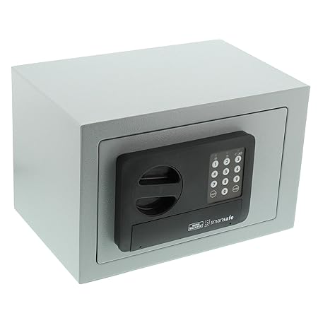 BURG-WÄCHTER Möbeltresor mit Zahlenschloss, Smart Safe 10 E, Grau