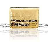 Sightor Silver Mini Crossbody Bag for Women, PU Leather Small Evening Purse, Dressy Clutch Handbag for Nightclub Parties