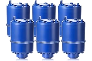 Blue Faucet Water Filter Replacement for Pur and PUR PLUS Mounted Water Filter System RF-9999 RF-3375 FM-2500V FM-3700 FM-3400B etc| Ensure Clean Tap Water 6 Pack by TOMOON