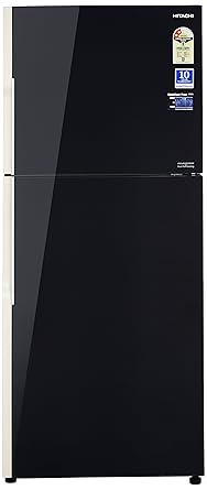 Hitachi 451 L 2 Star Frost Free Double Door Refrigerator(R-VG470PND3- (GBK), Black, Inverter Compressor)
