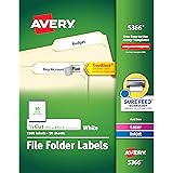 Amazon.com : Avery File Folder Labels in Assorted Colors for ...