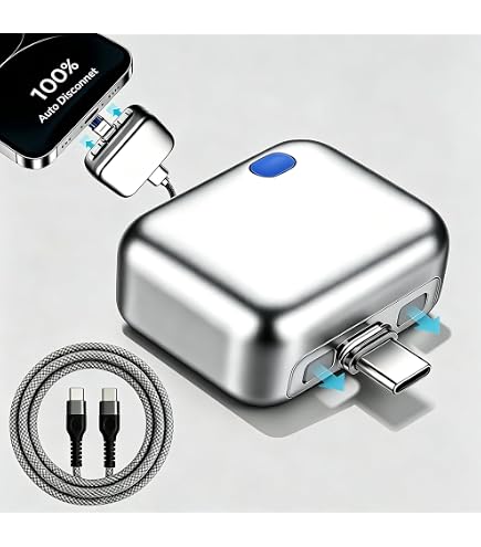 Adattatore Di Ricarica Smart 140W Con Auto-stop – Scollega Fisicamente La Corrente A Batteria Piena, Per Smartphone E Tablet, Ricarica Notturna Sicura