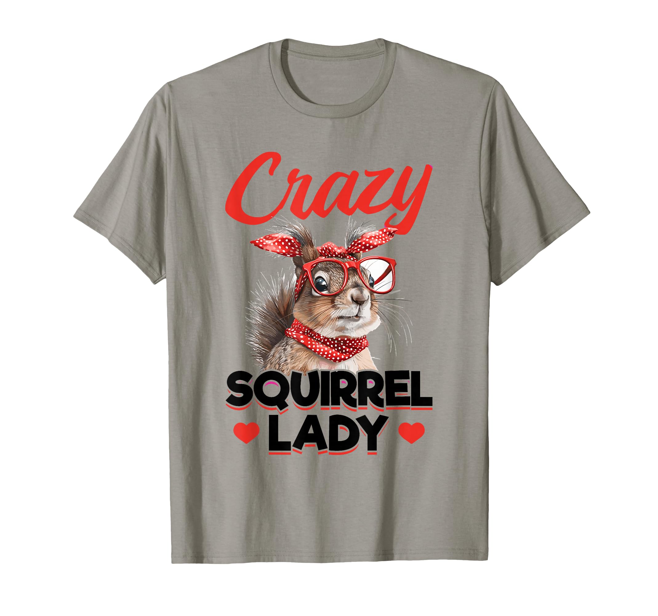 Photo 1 of Funny Squirrel Animal Crazy Squirrel Lady T-Shirt