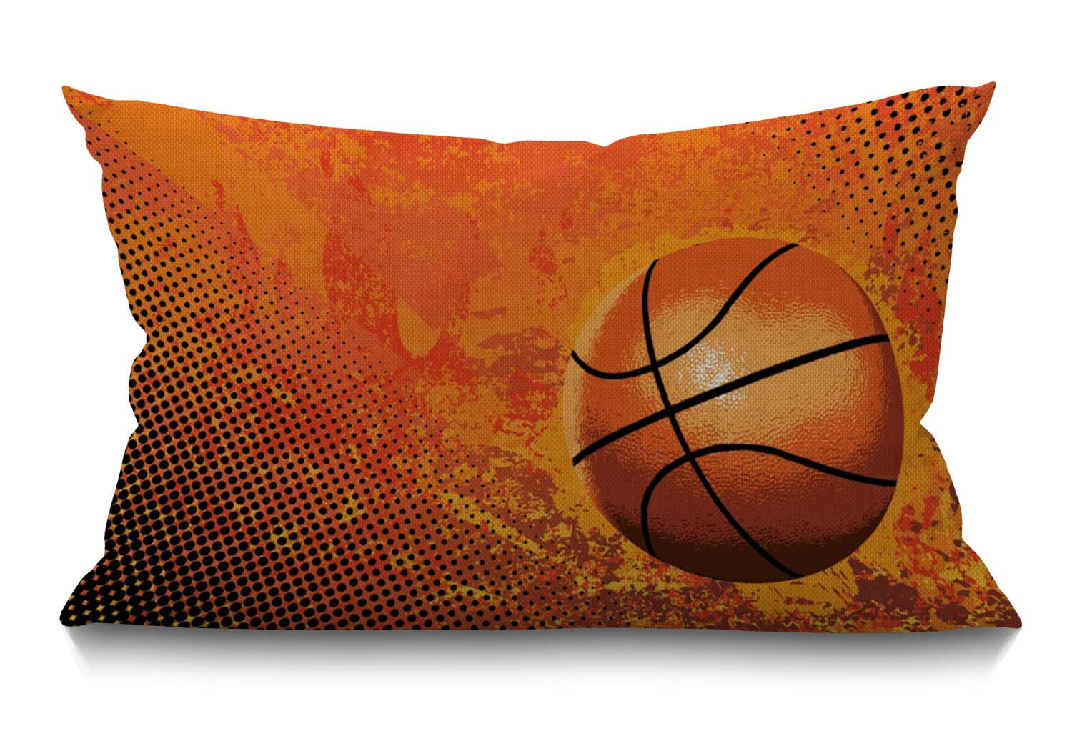 BGBDEIA Farmhouse Decorative Outdoor Throw Pillow Covers for Couch Sofa Bed Sports Basketball Orange Pillow Cover Modern Decor Pillow Case 30 x 50 cm 12 x 20 Inch