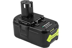 Futurebatt [1Pack] 6.0 AH! High Capacity 18V Replacement Battery for Ryobi P102 P103 P104 P105 P107 P108 P109 P122 for Ryobi ONE+ 18-Volt Tools Battery