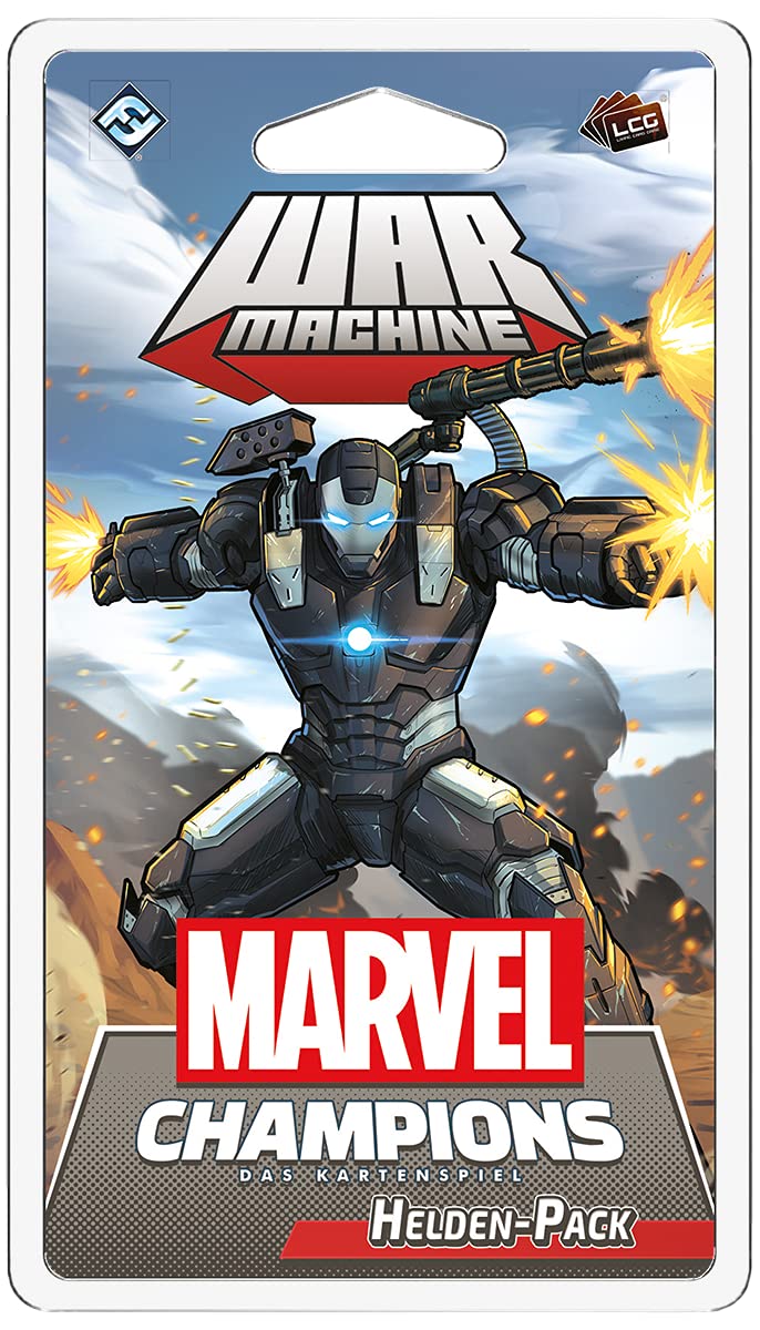 Fantasy Flight Games, Marvel Champions: LCG - War Machine, Hero Expansion, Expert Game, Card Game, 1-4 Players, Ages 14+, 60+ Minutes, German