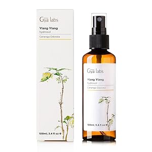 Ylang Ylang Spray - 100% Pure and Natural Hydrosol Water for Face and Body (3.4 fl oz) - Gya Labs