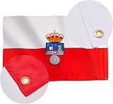 Runesol Cantabria Flag 91x152cm 3x5ft 4 Grommets Eyelets Corner view 4
