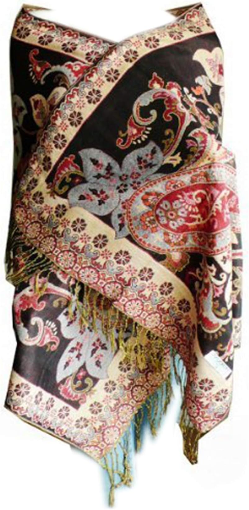 SCARF_TRADINGINC Women's Triplelayer Pashmina Shawl Wrap