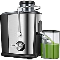 Juicer Wide Mouth Juice Extractor, Aicook Juicer Machines BPA Free Compact Fruits & Vegetables Juicer, Dual Speed…