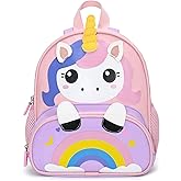 worfty Unicorn Toddler Backpack for Girls, Unicorn Preschool Backpack for Toddler Girls Mini Back Pack Bookbag