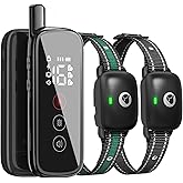 Heaflex Electric Dog Training Collar with a 2600FT Remote Range, Rechargeable and Waterproof, Features 3 Training Modes and S