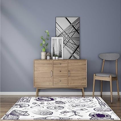 Amazon Com Indoor Outdoor Rug Galactic Place With Oval Shaped