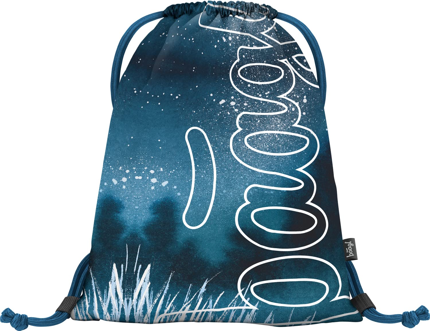 Baagl Gym Bag for Boys and Girls - Sports Bag for Boys, Children, Teenagers - School and Sports Shoe Bag, Sports Bag with Reflective Elements, Skate Steel