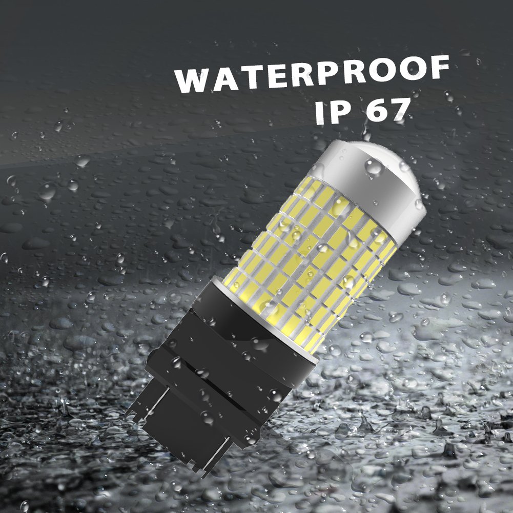 YITAMOTOR 3157 3057 3156 LED Bulb White for Reverse/Backup DRL Light, 12v-24v, 4157 3157a 3047 3457 4110 LED Replacement Bulb for Car Truck, 1400 Lumens, 144-EX Chipsets, 2-Pack