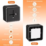 sourcing map 3pcs Self Adhesive Hooks Waterproof ABS Silicone Black view 3
