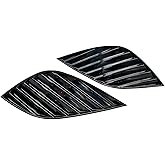 For Toyota Camry Fog Light Cover Glossy black Front Bumper Left and Right Insert Bezel trim 2018 2019 2020 SE XSE