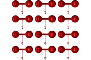 MAGIC CHEMS Spray Polyurethane Foam Gun Nozzles Precision for Vertical and Horizontal Ceiling Foam Applications, Replacement Tips, Reusable Sealed Small Red Nozzles for Construction Insulation (12 Pack)