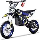 KOOZ HP112E PRO 36V 1000W Electric Dirt Bike for Kids, 3 Speed Modes Teen Electric Motorcycle Up to 20.6 MPH
19 Miles Long-R