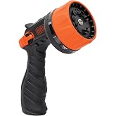 Black + Decker&reg; Heavy-Duty 10-Pattern Poly Thumb Control Nozzle &ndash; Ergonomic, Versatile, Precision Garden Hose Attachment BD8439