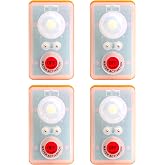 WICKED Life Jacket LED Strobe Light for Emergency Overboard Survival; Water Activated High Intensity Beam Long Range Rescue (4 Pack)