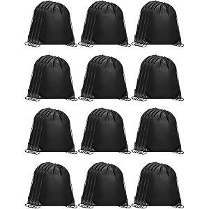 ZenNex 120 Pcs Drawstring Backpacks Bulk, 16.5x13.4 Inches Reusable Cinch Sack Bags for Gym Sports Beach School Travel and Pa