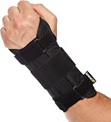 BraceUP Wrist Support Brace with Metal Hand Splint Left Hand L/XL