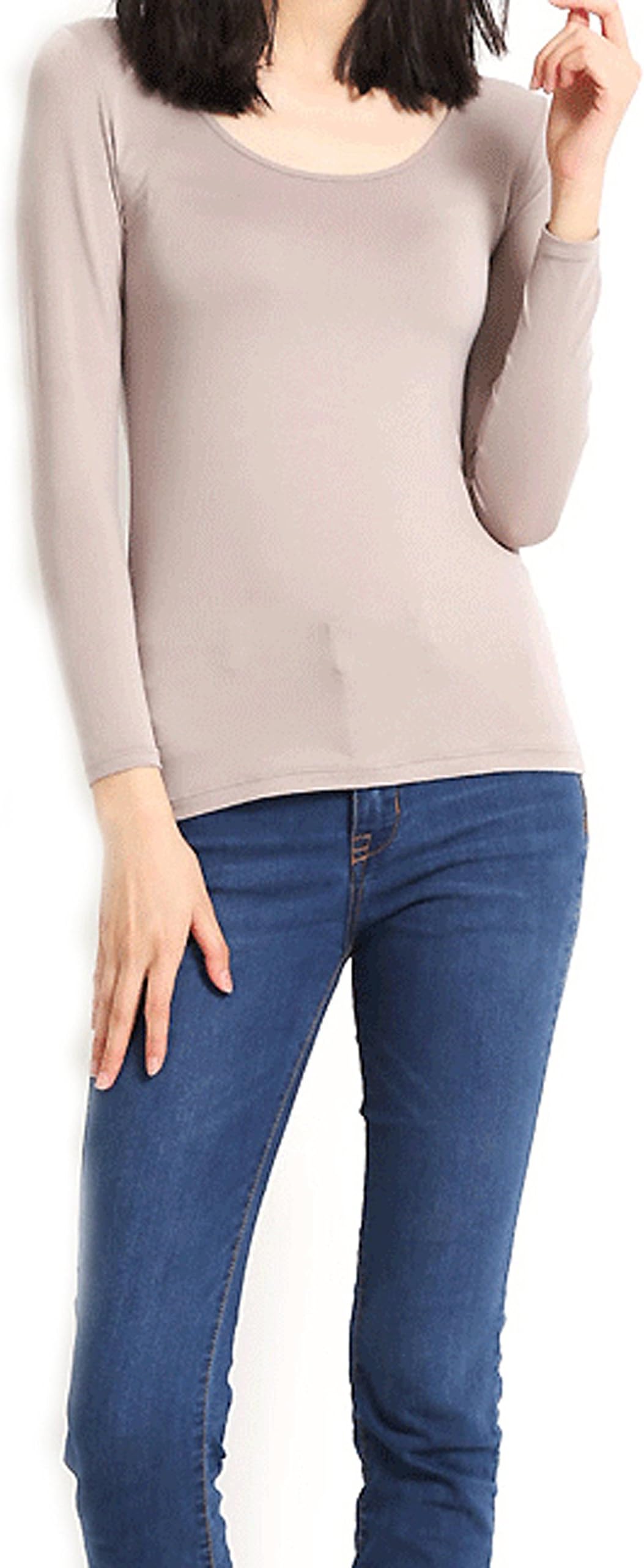 Women's Built-in Bra Yoga Sport Shirt T-Shirt,Long Sleeve Tops Casual T-Shirt Sleepwear